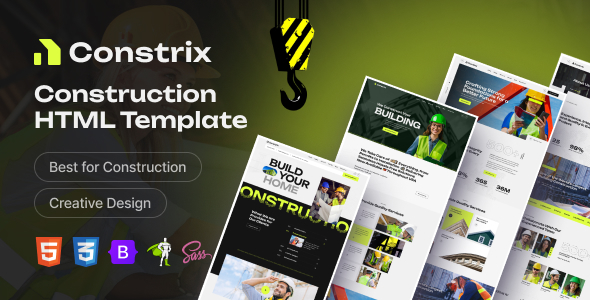 Constrix - Creative Construction HTML Template - Business Corporate
