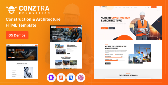 Conztra - Construction and Architecture HTML Template - Business Corporate