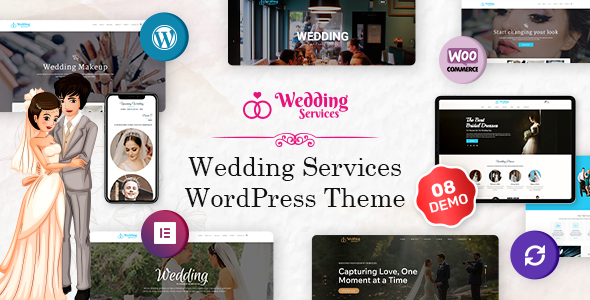 Wedding Services WordPress Theme - Wedding WordPress