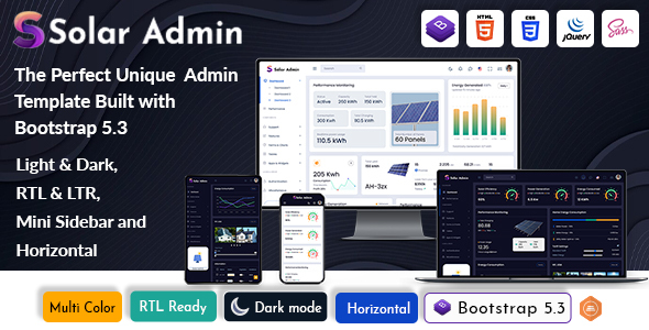 Solar - Bootstrap Admin Dashboard HTML Template - Admin Templates Site Templates