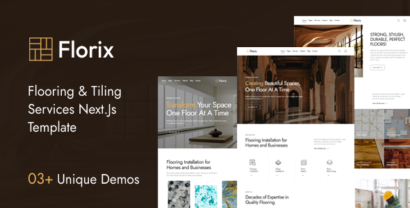 Florix | Flooring & Tiling Services React Next Js Template - Business Corporate
