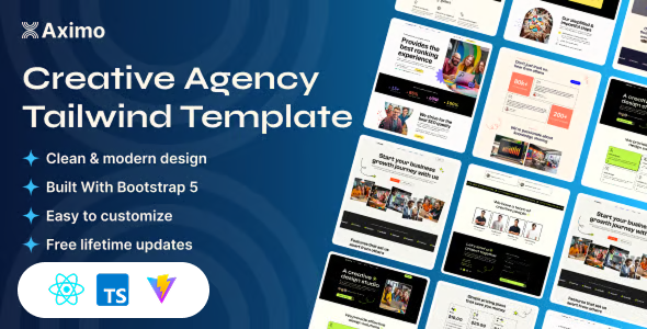 Aximo - Creative Agency React JS Template - Business Corporate