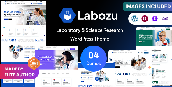 Labozu – Laboratory & Science Research WordPress Theme - Health & Beauty Retail