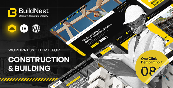 Buildnest - Construction WordPress Theme - Business Corporate