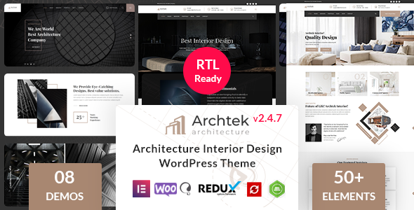 Archtek - Architecture Interior Design WordPress Theme - Business Corporate