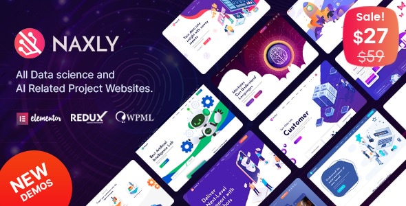 Naxly - Data Science & Analytics WordPress Theme - Technology WordPress