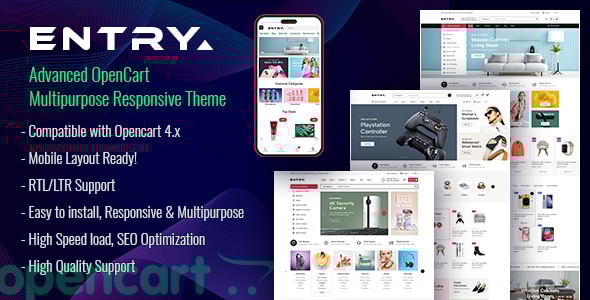 Entry - Advanced OpenCart Multipurpose Responsive Theme - OpenCart eCommerce