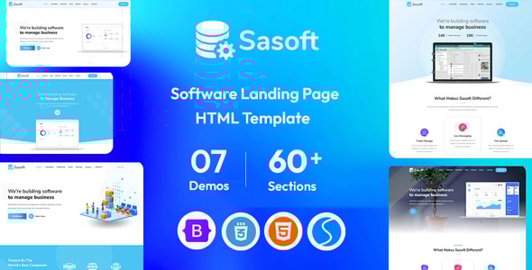 Sasoft - Software Landing Page - Software Technology