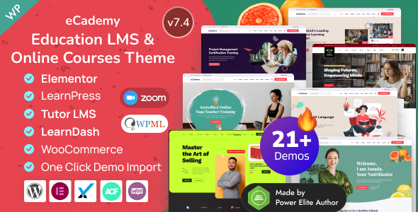 eCademy - Education LMS & Online Coaching Courses WordPress Theme - Education WordPress