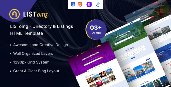 LISTomg - Directory & Listings HTML Template - Business Corporate