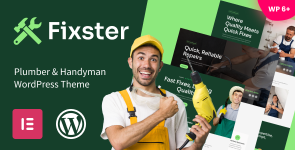 Fixster - Plumber & Handyman WordPress Theme - Business Corporate