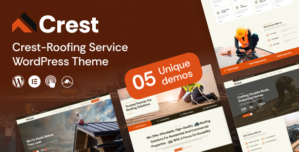 Crest - Roofing Services WordPress Theme - Business Corporate