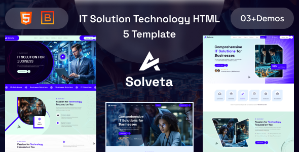 Solveta – IT Solutions & Technology HTML5 Template - Technology Site Templates