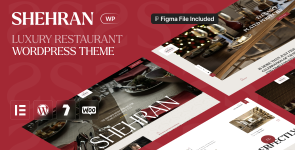 Shehran - Restaurant WordPress Theme - Restaurants & Cafes Entertainment
