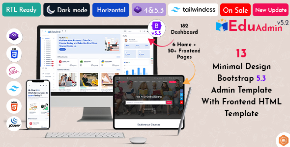 Eduadmin - Responsive Bootstrap 5 Admin Template Dashboard - Admin Templates Site Templates