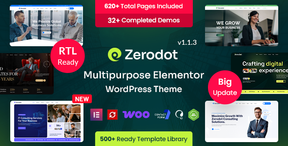 Zerodot - Business & Multipurpose Elementor WordPress Theme - Business Corporate