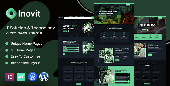 Inovit - IT Solution & Technology WordPress Theme - Business Corporate