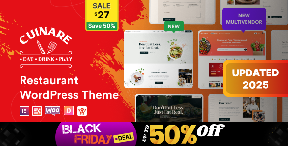 Cuinare - Multivendor Restaurant WordPress Theme - WooCommerce eCommerce