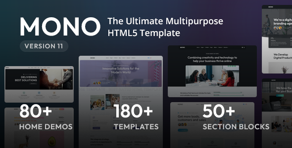 Mono - Multi-Purpose HTML5 Template - Business Corporate