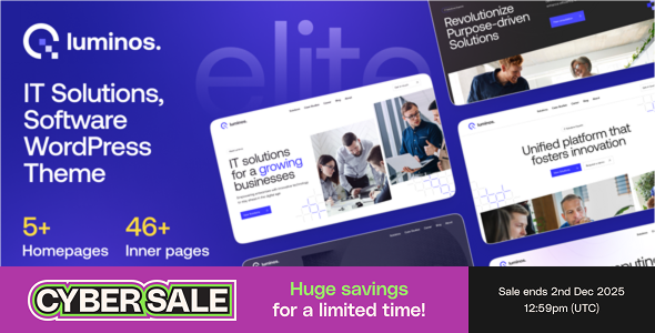 Luminos - IT Solutions & Technology WordPress Theme - Technology WordPress