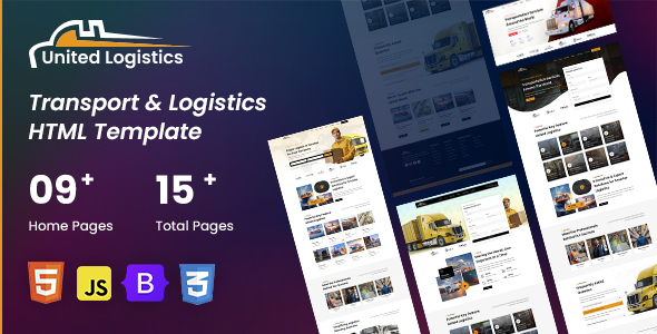 United Logistics – Modern Cargo & Transport HTML Template - Business Corporate