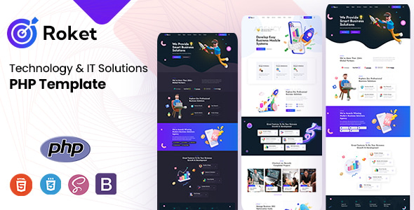 Roket - Technology & IT Solutions PHP Template - Software Technology