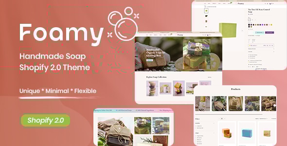 Foamy - Handmade Soap Shopify 2.0 Theme - Health & Beauty Shopify