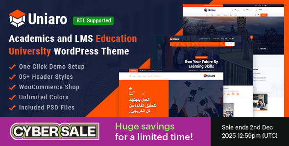 Uniaro - Academics and Education LMS WordPress Theme - Education WordPress