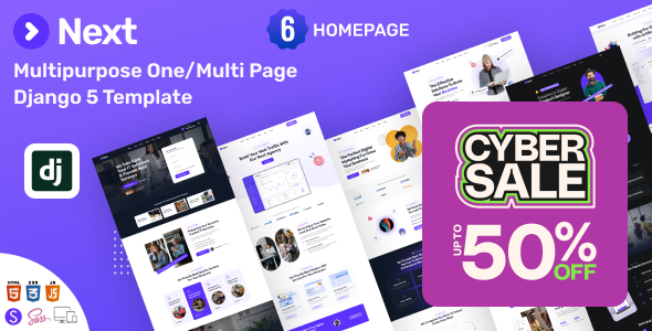 Next - Multipurpose Django 5 Template - Business Corporate