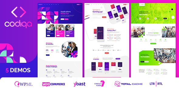 Codiqa - Software & Digital WordPress Theme - Software Technology