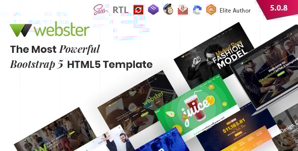 Webster - Responsive Multi-purpose HTML5 Template - Business Corporate