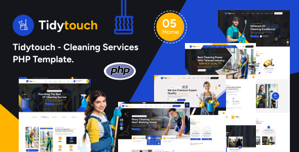Tidytouch – Cleaning Services PHP Template - Business Corporate