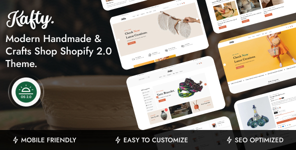 Kafty – Artisan, Handmade & Crafts Store Shopify 2.0 Theme | DIY ...