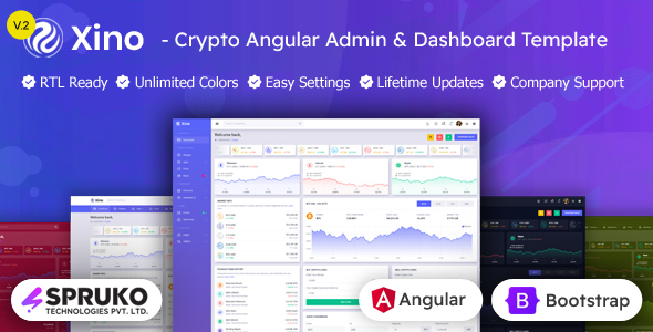 Xino - NGBootstrap Angular Admin Crypto Dashboard Template - Admin Templates Site Templates