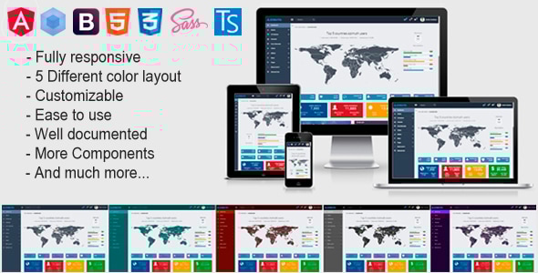 Azimuth - Angular 21 Admin Template with Bootstrap 4 - Admin Templates Site Templates
