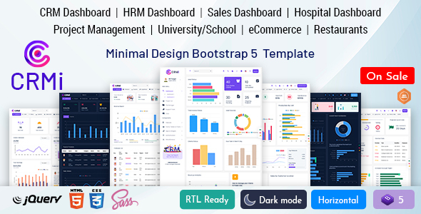 CRMi - Bootstrap 5 Admin Dashboard Template HTML - Admin Templates Site Templates