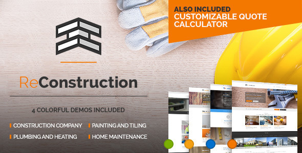 ReConstruction - Contractor & Building WordPress Theme - Business Corporate