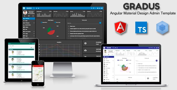 Gradus - Angular 21 Material Design Admin Template - Admin Templates Site Templates