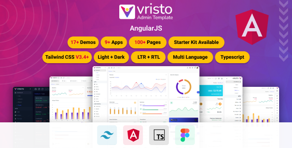 Vristo – Multipurpose Tailwind Angular 20 Admin Template - Admin Templates Site Templates