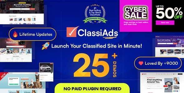 Classiads - Classified Ads WordPress Theme - Directory & Listings Corporate