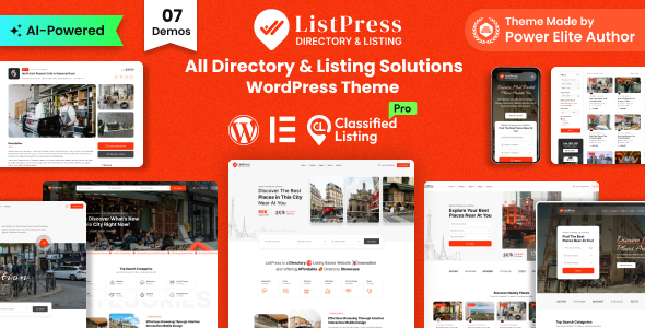 ListPress – Directory & Listing WordPress Theme - Directory & Listings Corporate