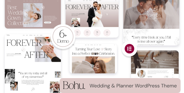 Bohu - Wedding & Planner WordPress Theme - Wedding WordPress