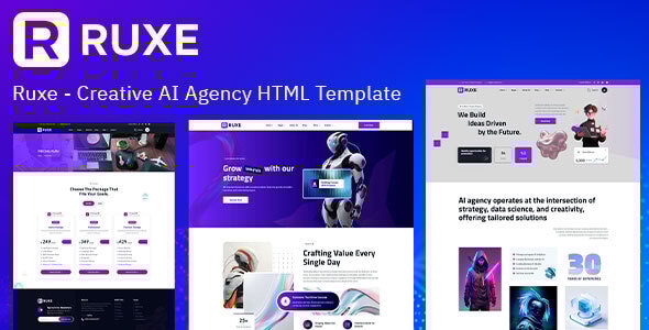 Ruxe - AI Agency & Technology HTML Template by templatebucket | ThemeForest