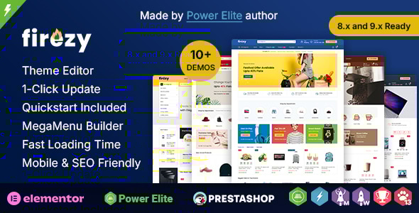 Firezy - Multi purpose Elementor PrestaShop Theme - Shopping PrestaShop