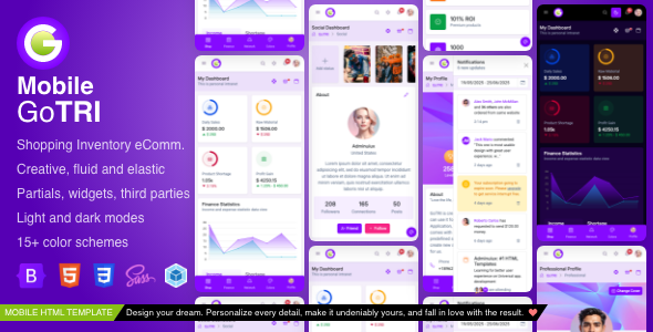 GoTRI - Multipurpose HTML Template for Mobile and Tablet - Mobile Site Templates