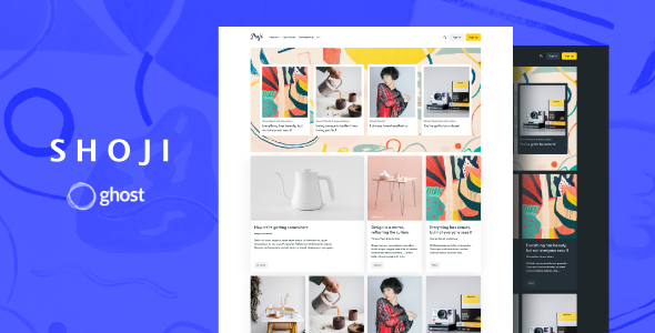 Shoji - Magazine Ghost Blog Theme - Ghost Themes Blogging
