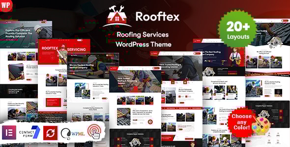 Rooftex - Roofing Services WordPress Theme - Business Corporate