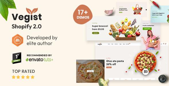 Vegist - The Vegetables, Supermarket & Organic Food eCommerce Shopify Theme - Shopping Shopify