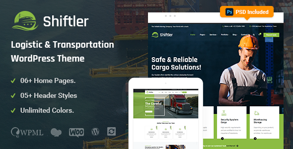 Shiftler – Transportation & Logistics WordPress Theme - Business Corporate