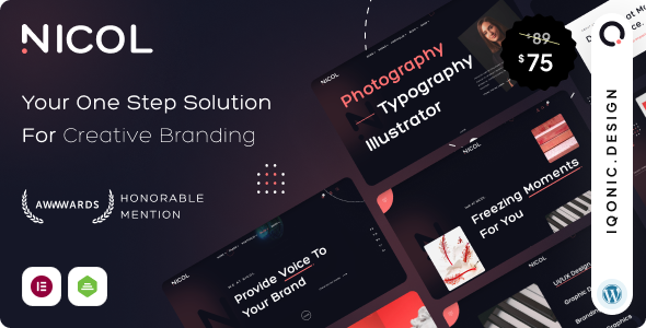 Nicol - Fiery Creative Agency WordPress Theme - Creative WordPress